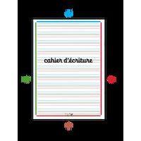 Cahier serpodile agrafé 17x22 48 pages ligné 2mm niveau 4 thumbnail image 2