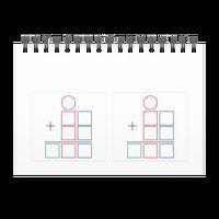 Lot de 80 stickers gabarit addition 6 x 5,5 cm thumbnail image 2