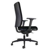 Fauteuil KIO Tapissé sans Têtière Acc Reg Noir thumbnail image 2