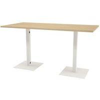 Table réunion haute Greko pied blanc Quadrifoglio - Image principale