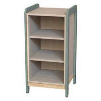 Meuble colonnes + niches Lili 1 col/3 cases Ht 98 cm kaki - Image principale