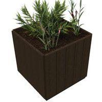 Jardinière Canopée carrée plastique recyclé Espace Urbain
