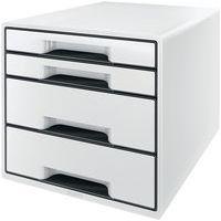 Bloc de classement Leitz Dual, 4 tiroirs Blanc - Image principale