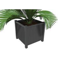 Jardinière Elégance 93 x 91 cm gris - pieds laqués anthracite 7016 - Image principale