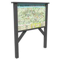 Panneau d'information 180x240 cm - gris - Image principale
