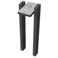 Table d'information 2 pieds hauteur 120 cm - gris - Image principale