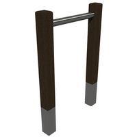 Range vélos Parc tube inox - marron - Image principale