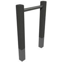 Range vélos Parc tube inox - gris - Image principale