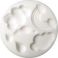 Moule en silicone diamètre 7 cm - Nuages - Cernit