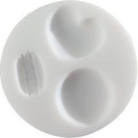Moule en silicone diamètre 7 cm - Macarons - Cernit