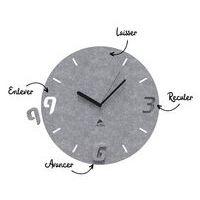 Horloge murale en matériaux PET 100% recyclé Ø 30 cm Gris - Image 2