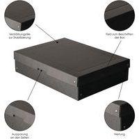 Boîte de rangement PureBox Black - A3 - 100mm - Lot de 5 thumbnail image 4