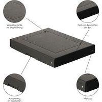 Boîte de rangement PureBox Black - A4 - 40mm - Lot de 5 thumbnail image 2