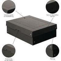 Boîte de rangement PureBox Black - A4 - 100mm - Lot de 5 thumbnail image 4