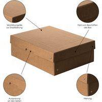 Boîte de rangement PureBox Nature - A4 - 100mm - Lot de 5 thumbnail image 4