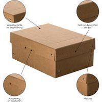 Boîte de rangement PureBox Nature - A5 - 100mm - Lot de 5 thumbnail image 5