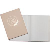 Livre d'or 100 pages tranche or Ringflower - 27x22cm - Beige - Image 2