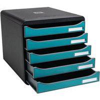 Module de classement à 5 tiroirs Big Box Plus Skandi - Bleu - Image 2