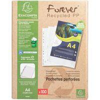 Pochette perforée A4 Forever - Sachet de 100 - Exacompta - Lot de 10 thumbnail image 3