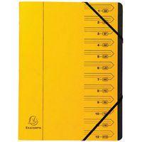 Trieur agrafé à 12 compartiments assorti - Lot de 8 - Exacompta - Image 4