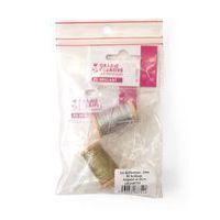 Lot 2 bobines de 20 mètres de fil pailleté or et argent - Image principale