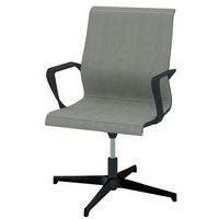 Fauteuil visiteur Dinamica pied coloris noir dossier et assise résille thumbnail image 2