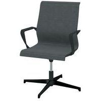 Fauteuil visiteur Dinamica pied coloris noir dossier et assise résille thumbnail image 3
