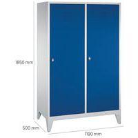 Vestiaire sur pieds pour 2 personnes, bleu gentiane - Image 4