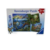 Puzzle - Les dinosaures 3x49 pièces 2013 Reconditionné - Ravensburger