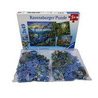 Puzzle - Les dinosaures - 3x49 pièces - éd.2013 - Reconditionné - Image 2