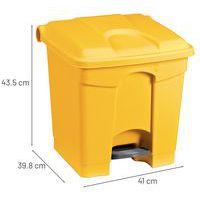 Poubelle plastique agroaliment 30 L jaune thumbnail image 4