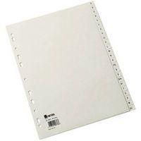 Lot de 6 Intercalaires alphabétiques en plastique, A4, PP,gris - Image principale