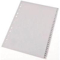 Intercalaires en plastique, numériques, A4 - Image principale