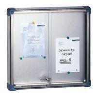 Vitrine affichage Inox fond tôle porte coulissante Ulmann - Image principale