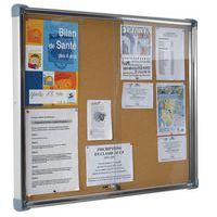 Vitrine affichage Inox fond liège porte coulissante Ulmann - Image principale