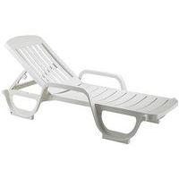 Bain de soleil Miami 190 cm - blanc - Image principale