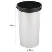 Poubelle Iris ronde - 50L Gris - Image 4