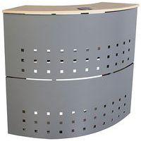 Module accueil Courbe façade métal coloris gris RAL 9006 - Image principale