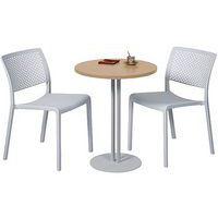 Table Roxane piètement 2 tubes Ø 60 cm thumbnail image 5