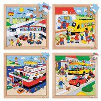 Puzzles de transport - ensemble de 4 - Educo