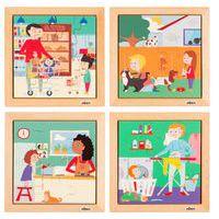 Puzzle pour tout-petits - ensemble de 4 - Educo