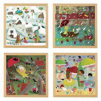Puzzles de conditions météorologiques extrêmes - ensemble de 4 - Educo
