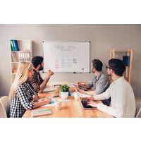 PREMIUM tableau blanc 120x240cm Acier laqué blanc - Image 3