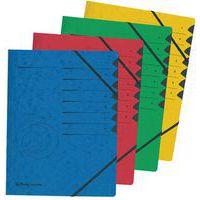 Lot de 6 Trieur easyorga, A4, carton, 7 compartiments, rouge - Image principale