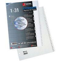 Lot de 6 Intercalaire à chiffre en plastique, A4 - Image principale