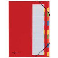 Lot de 6 Trieur DESKORGANIZER Color, 12 poches, rouge - Image principale