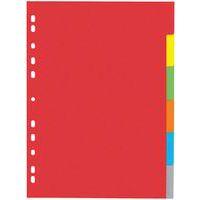 Set de 12 Intercalaire carton, A4, 6 touches, 6 couleurs - Image principale