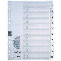 Lot de 6 Intercalaire en carton chiffres 1 - 10, A4, 10 touches - Image principale