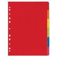 Set de 12 Intercalaires carton, uni, A4, coloré, 6 positions - Image principale