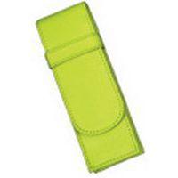 Lot de 6 Etui pour stylos, pour 2 stylos, cuir, vert clair - Image principale